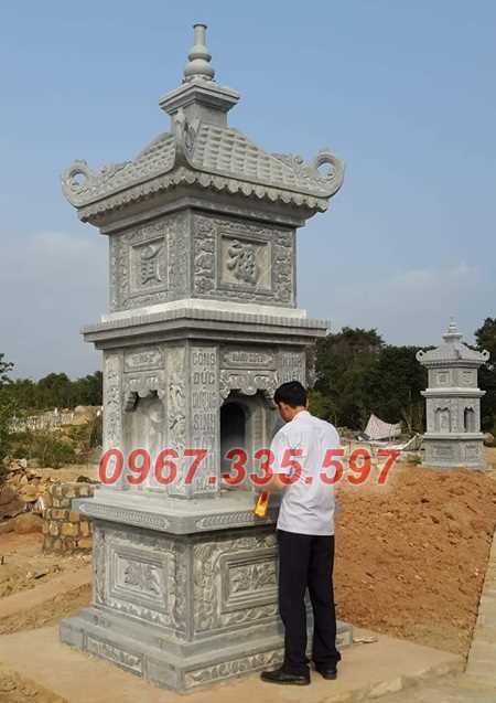 Lăng mộ đá - Mẫu lăng mộ tháp phật giáo để tro cốt bán Cần Thơ