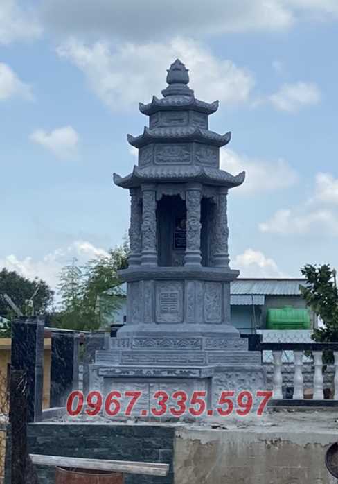 Lăng mộ tháp đá - Mẫu lăng mộ thá phật giáo để tro cốt bán Đồng Tháp