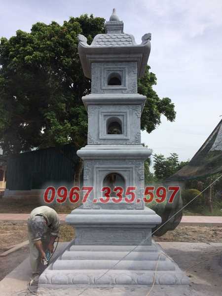 Lăng mộ tháp đá - mẫu lăng mộ tháp phật giáo để tro cốt bán Vĩnh Long