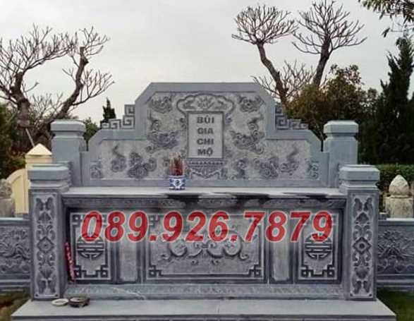 Mộ đá đôi - Mãu mộ đôi ông bà cha mẹ bằng đá đẹp bán Hậu Giang