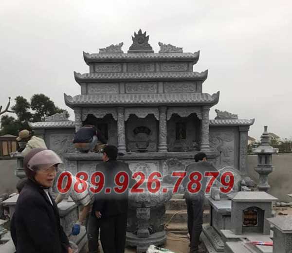 Mộ đá đôi - Mãu mộ đôi ông bà cha mẹ bằng đá đẹp bán Hậu Giang