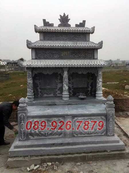 Mẫu mộ đá đôi cho vợ chồng, anh em bán Vĩnh Long - Tư vấn xây mộ đá