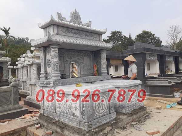Mộ đá đôi - Mẫu mộ đá đôi ông bà, cha mẹ bán sẵn bán tại An Giang