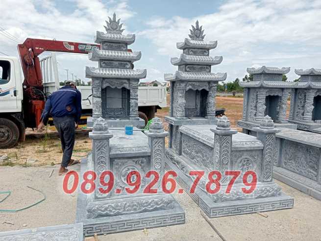Cơ sở bán mộ đá đôi đẹp UY TÍN Bình Dương - Thi công mộ đá nhanh rẻ