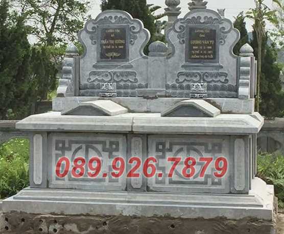 Mẫu mộ đôi mái vòm bán Hồ Chí Minh - Mộ tam cấp 1 2 mái che bằng đá