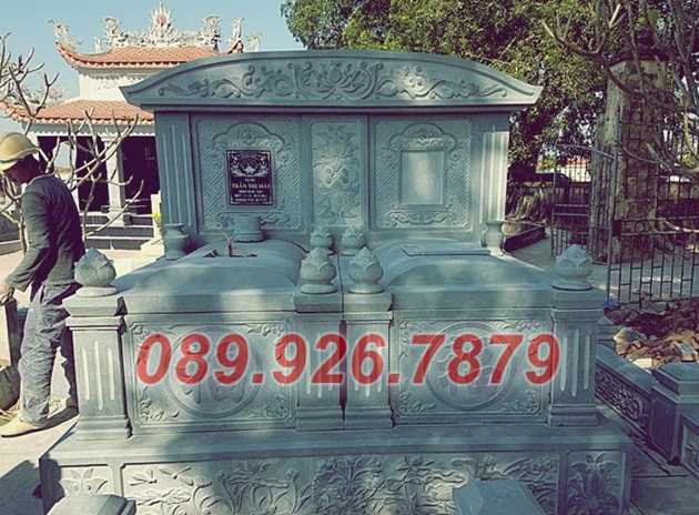 Mẫu mộ đôi mái vòm bán Hồ Chí Minh - Mộ tam cấp 1 2 mái che bằng đá