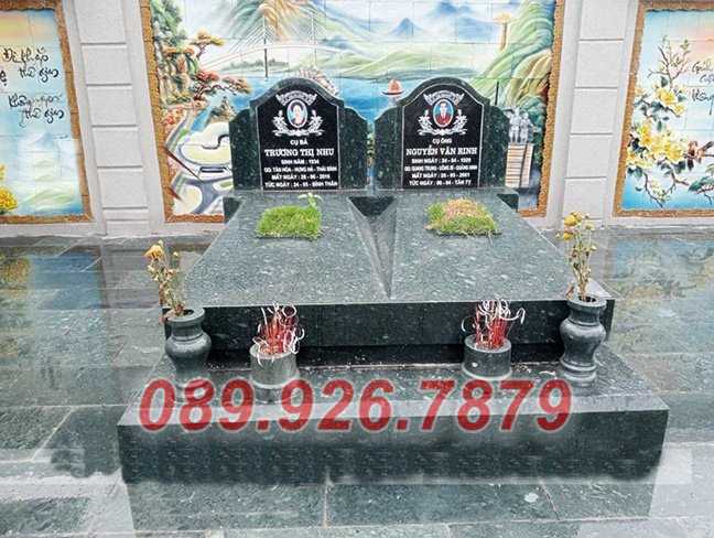 Mẫu mộ đôi bằng đá xanh , đá tự nhiên đẹp bán Đắk Nông