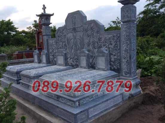 Mẫu mộ đá đôi để tro cốt ông bà, cha mẹ đẹp bán Đắk Lawsk - Tư vấn