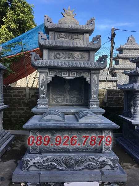 Mẫu mộ đá đôi để tro cốt ông bà, cha mẹ đẹp bán Đắk Lawsk - Tư vấn