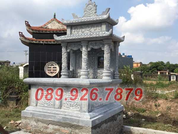 Mẫu mộ đá đôi để tro cốt ông bà, cha mẹ đẹp bán Đắk Lawsk - Tư vấn