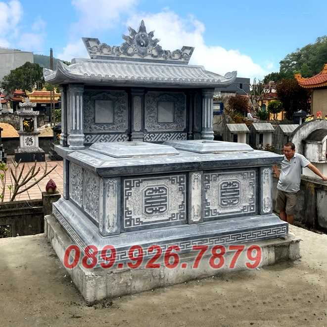 Kon tum bán mộ đá đôi giá rẻ - Mẫu mộ đá đôi côn cất tro cốt