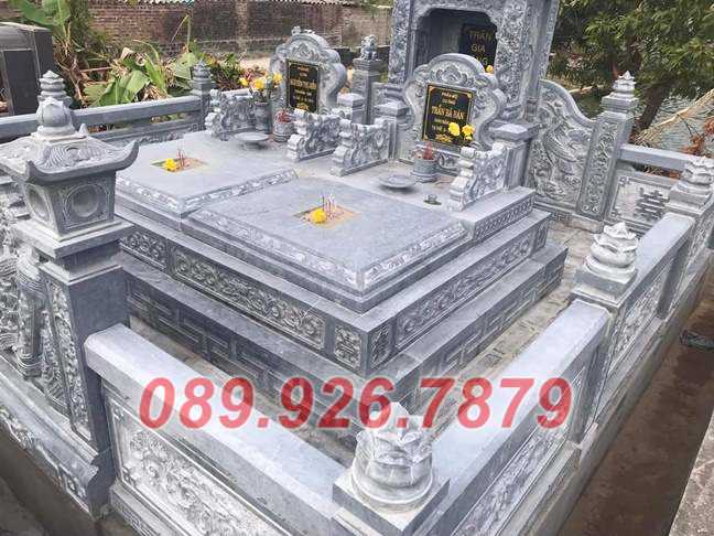 Bình Thuận bán sẵn mộ đá đôi đẹp - Mẫu mộ đá đôi chôn tro cốt cha mẹ