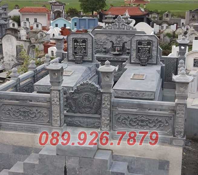 Mẫu mộ đá đôi đẹp nhất bán Ninh Thuận - Cơ sở uy tín bán mộ đá