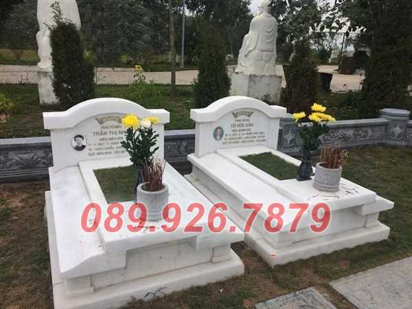 Mộ đôi đá- Mẫu mộ đá đôi để tro cốt đẹp bán Khánh Hòa - Địa chỉ bán