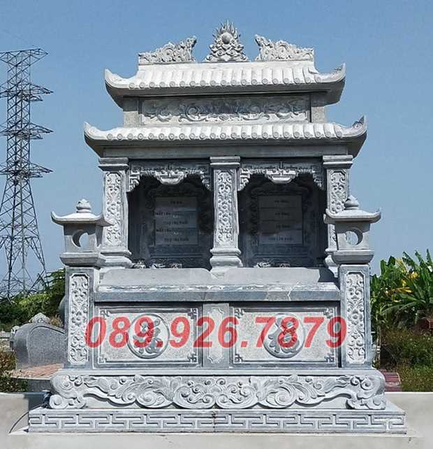 Mộ đôi đá- Mẫu mộ đá đôi để tro cốt đẹp bán Khánh Hòa - Địa chỉ bán