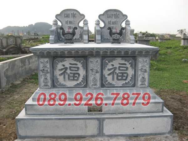 Mộ đôi đá- Mẫu mộ đá đôi để tro cốt đẹp bán Khánh Hòa - Địa chỉ bán