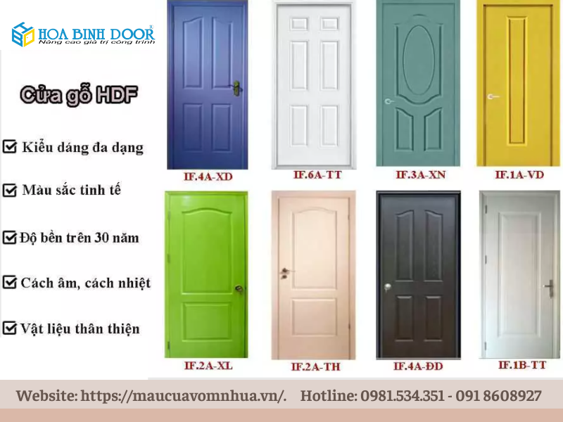 Giá cửa gỗ công nghiệp uy tín, chất lượng tại quận Tân Phú