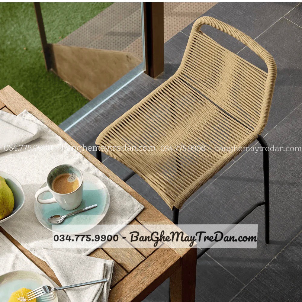 Ghế quầy bar, ghế bàn đảo bằng dây dù cao cấp
