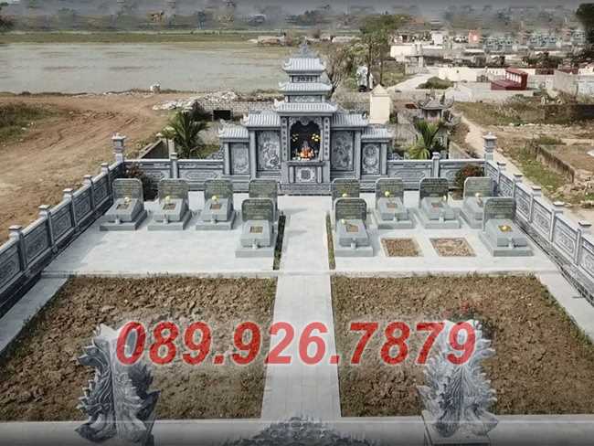 Khu lăng mộ đá xanh - Những mẫu khuôn viên lăng mộ đá bán Ninh Thuận