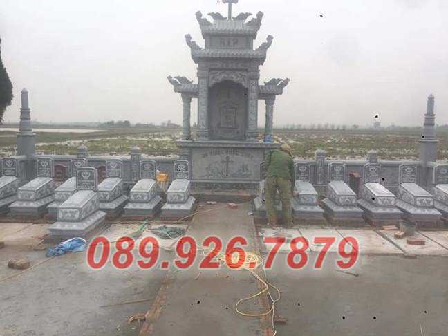 Hình ảnh khu nghĩa trang bằng đá đẹp bán Quảng Ngãi - Lăng mộ gia tộc