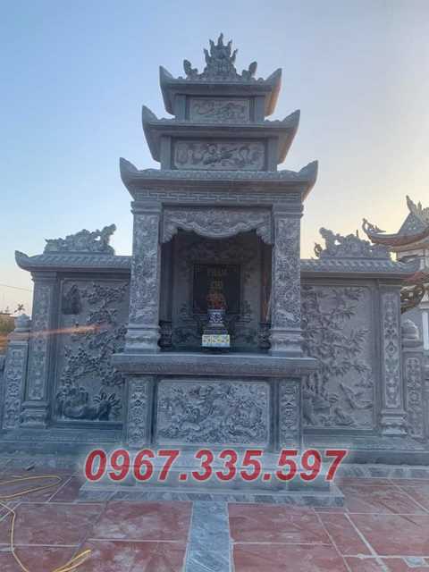 Lăng thờ đá - Mẫu lăng thờ đá 2 cánh loại nhỏ ông bà bán Cà Mau
