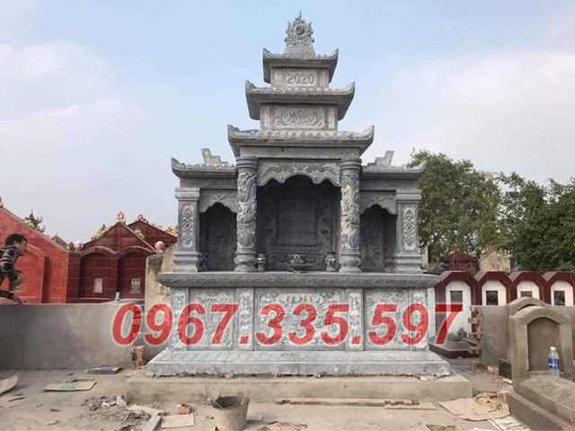 Lăng thờ đá - Mẫu lăng thờ đá 2 cánh loại nhỏ ông bà bán Cà Mau