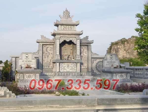 Lăng thờ đá - Mẫu lăng thờ 2 3 mái bằng đá xanh đẹp bán Tiền Giang