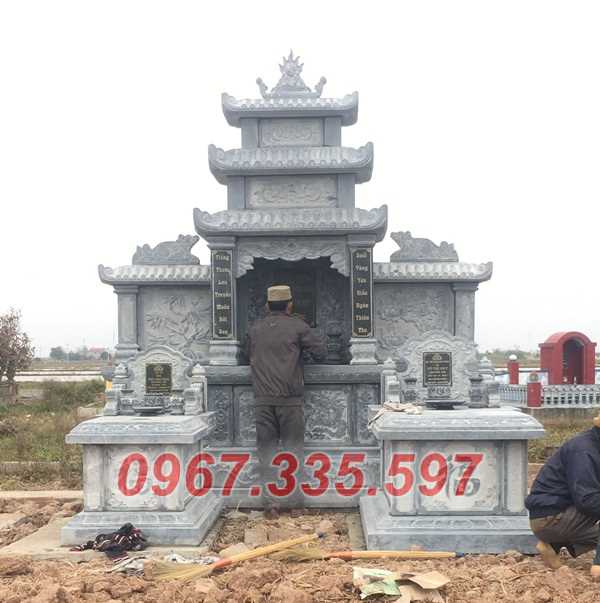 Lăng thờ đá - Mẫu lăng thờ dòng họ bằng đá bán Hậu Giang - kỷ đài thờ