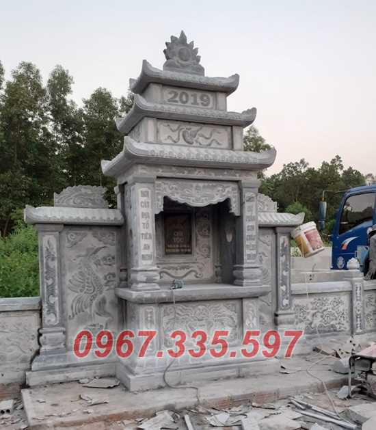 Kiểu lăng thờ bằng đá mỹ nghệ giá rẻ có mái che đẹp bán An Giang