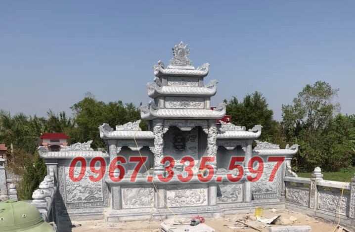 Kiểu lăng thờ bằng đá mỹ nghệ giá rẻ có mái che đẹp bán An Giang