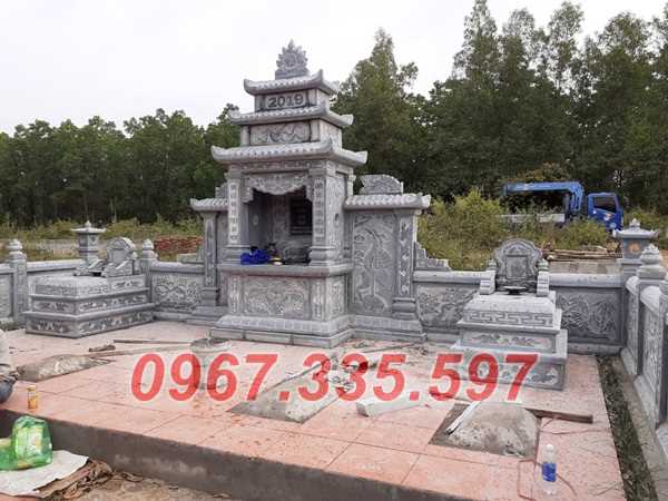 Kiểu lăng thờ bằng đá mỹ nghệ giá rẻ có mái che đẹp bán An Giang