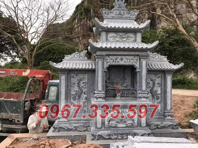 Lăng thờ 2 mái - Mẫu lăng thờ 2 mái 3 mái bằng đá đẹp bán Bến Tre