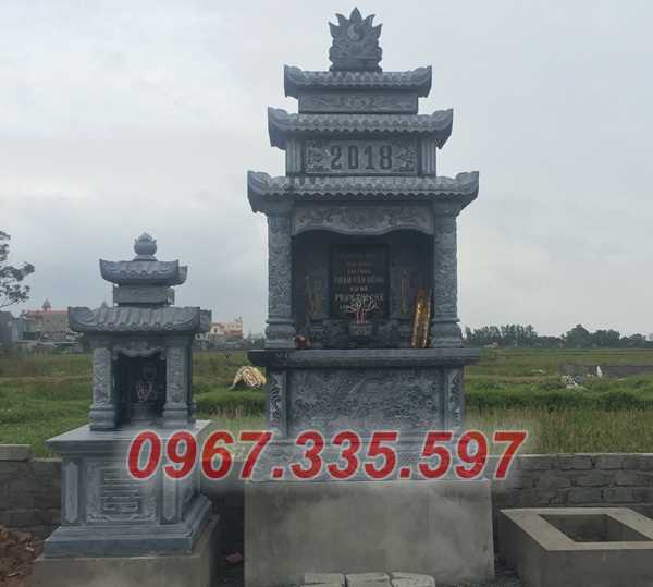 Mẫu lăng thờ đá đẹp để thờ tro hài cốt ông bà cha mẹ bán Tây Ninh