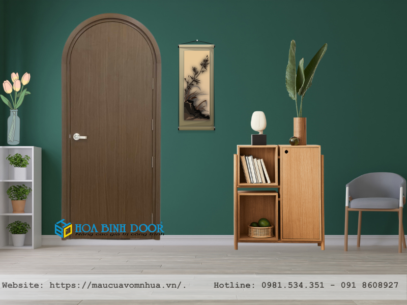 Giá cửa vòm nhựa giả gỗ tại Củ Chi