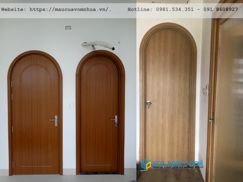 Giá cửa vòm nhựa giả gỗ tại Củ Chi