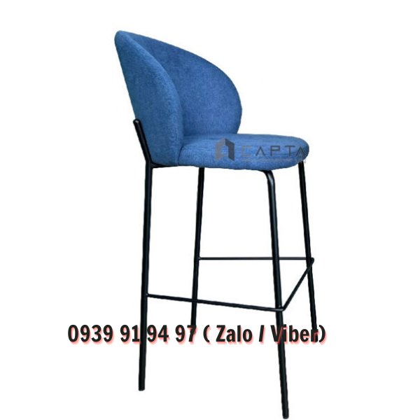 Ghế đảo bếp nệm vải lưng cao nhập khẩu CB COCO-F Nội thất CAPTA