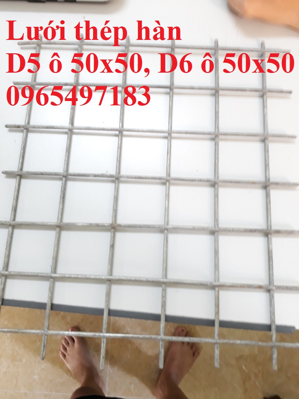 Lưới thép hàn D5 a50x50, lưới thép hàn phi D6 a 50x50