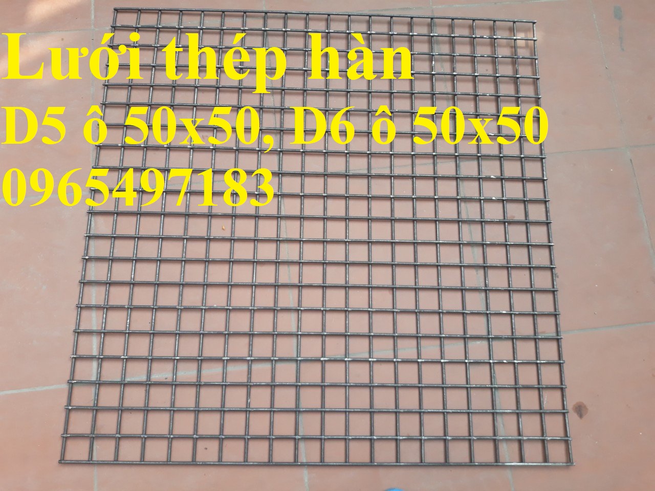 Lưới thép hàn D5 a50x50, lưới thép hàn phi D6 a 50x50