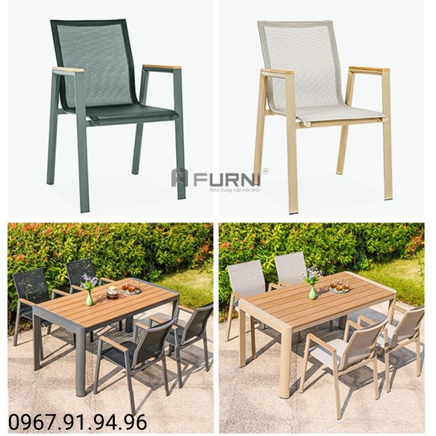 Ghế ngoài trời lưng lưới CC2027A  Nội Thất Furni