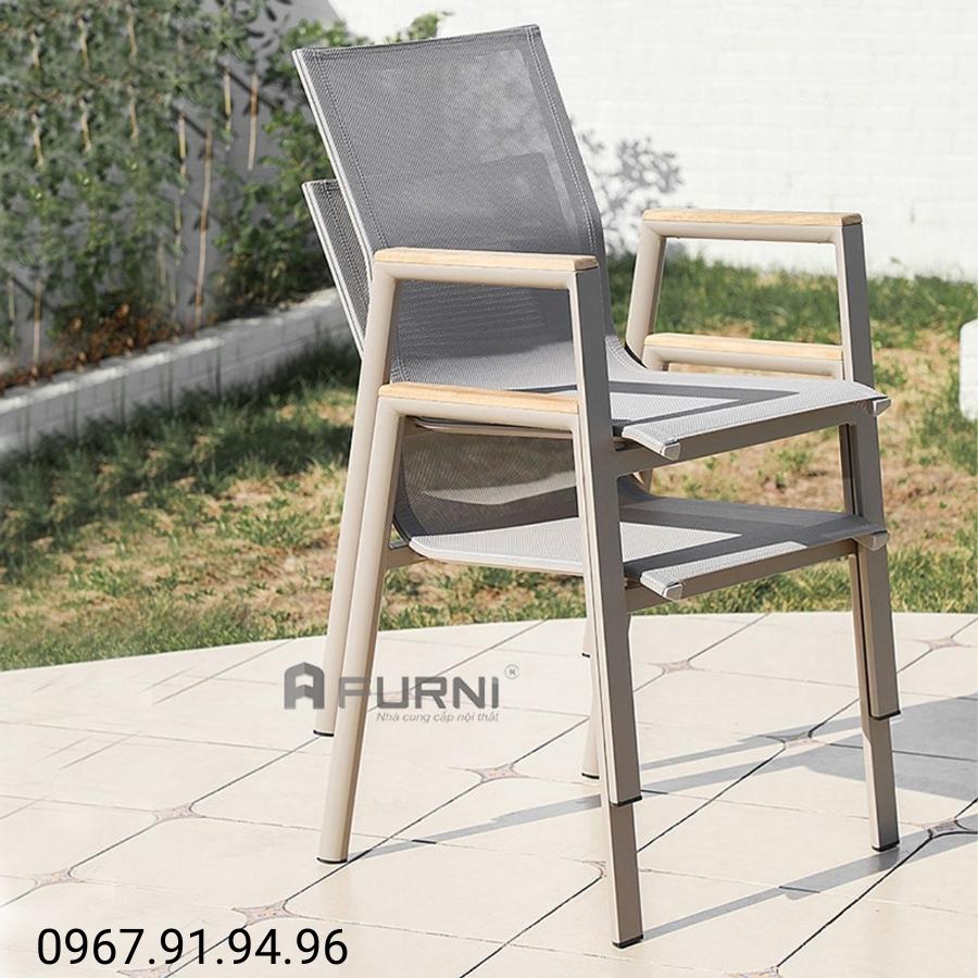 Ghế ngoài trời lưng lưới CC2027A  Nội Thất Furni