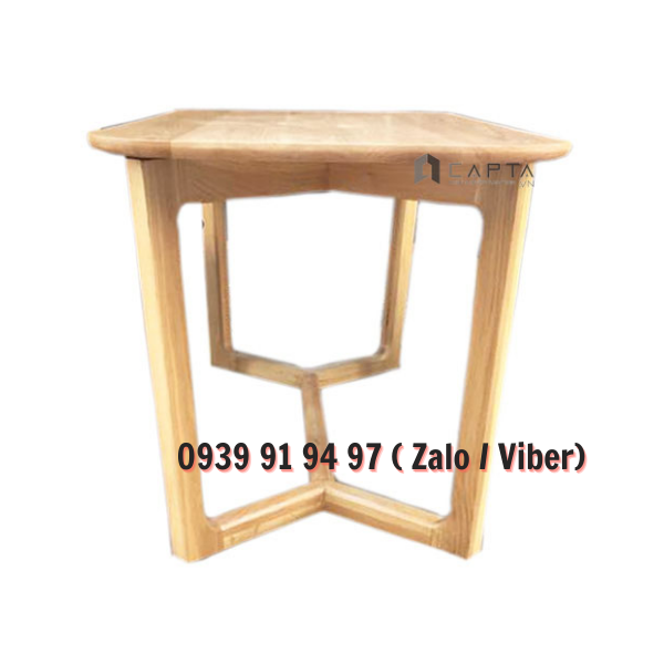 Bàn ăn gỗ cao su màu tự nhiên cao cấp CONCORDE-16W Nội thất CAPTA HCM