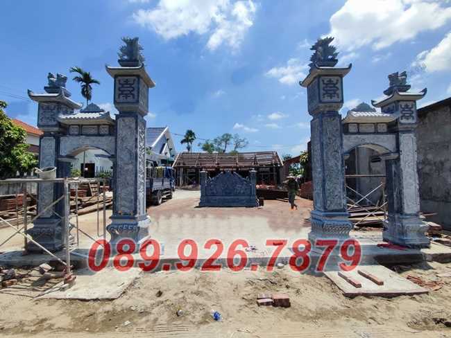Cổng từ đường - Mẫu cổng từ đường trước sân nhà bằng đá bán Thủ Đức