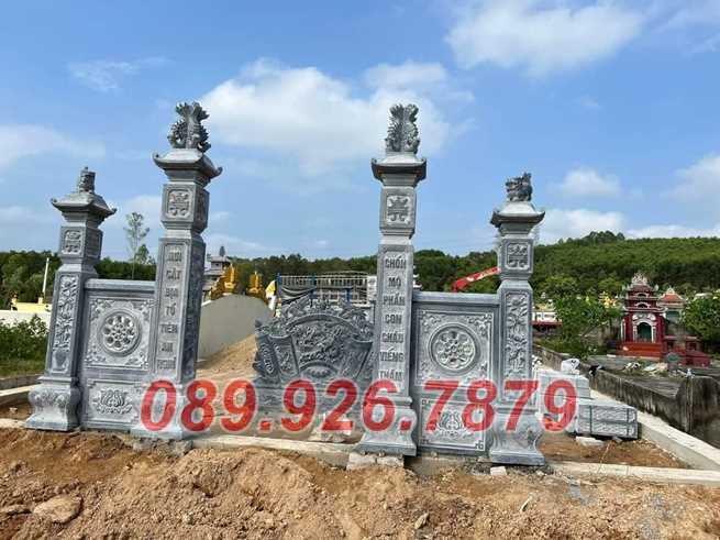 Cổng từ đường - Mẫu cổng từ đường trước sân nhà bằng đá bán Thủ Đức