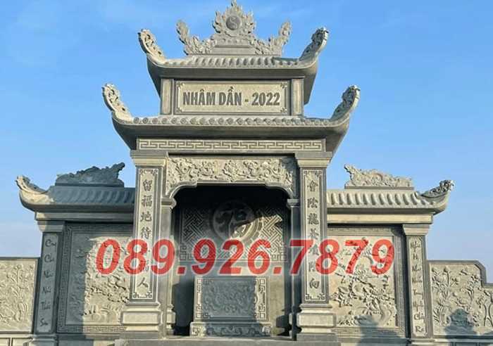 Cổng từ đường - Mẫu cổng từ đường trước sân nhà bằng đá bán Thủ Đức
