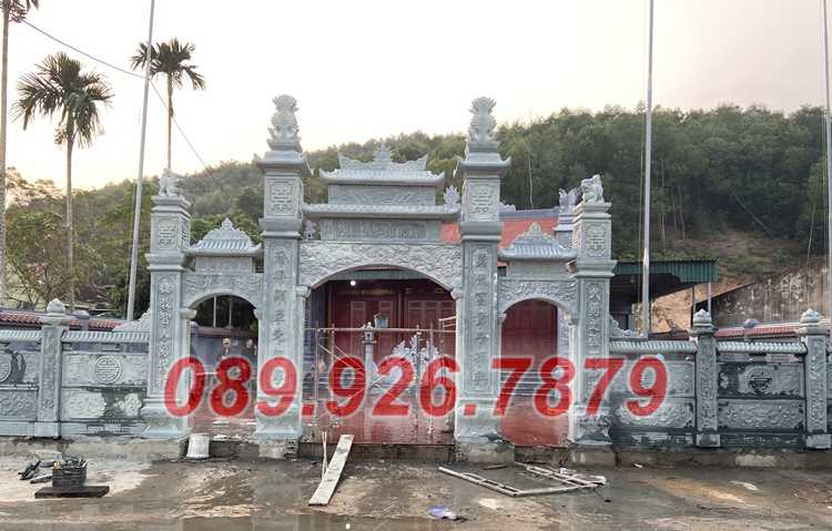 Cổng từ đường - Mẫu cổng từ đường trước sân nhà bằng đá bán Thủ Đức
