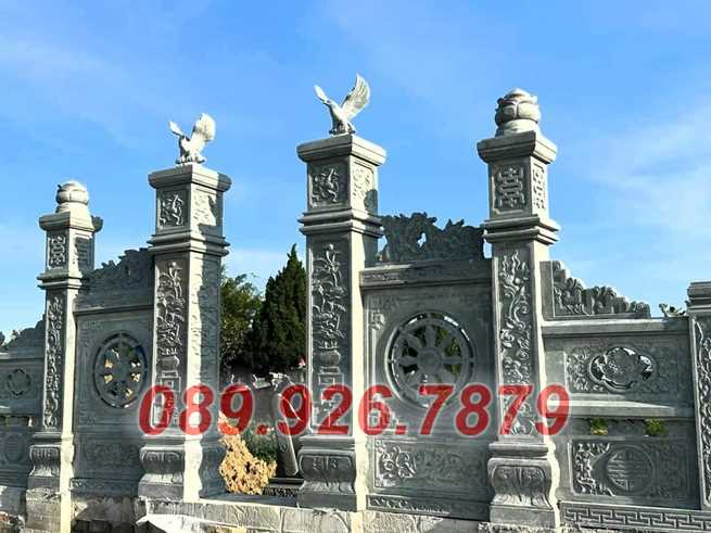 Cổng từ đường - Mẫu cổng từ đường trước sân nhà bằng đá bán Thủ Đức