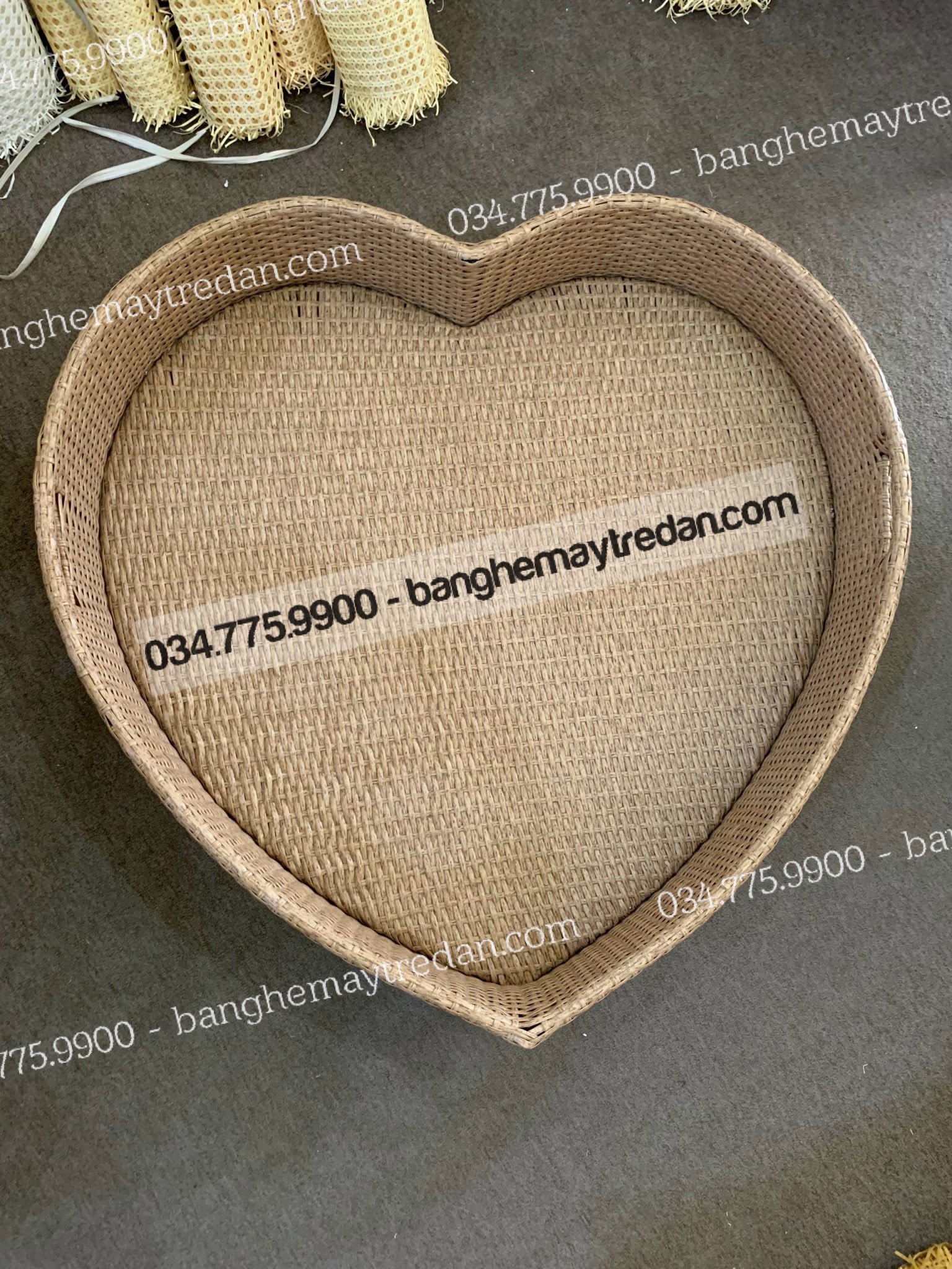 Khay đựng đồ ăn bể bơi - Bàn ghế mây tre đan