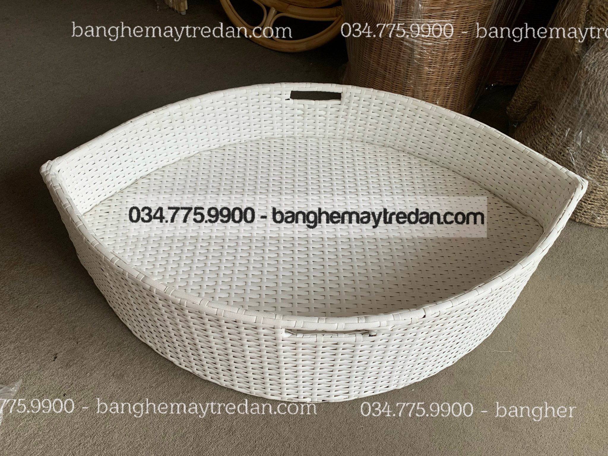 Khay đựng đồ ăn bể bơi - Bàn ghế mây tre đan