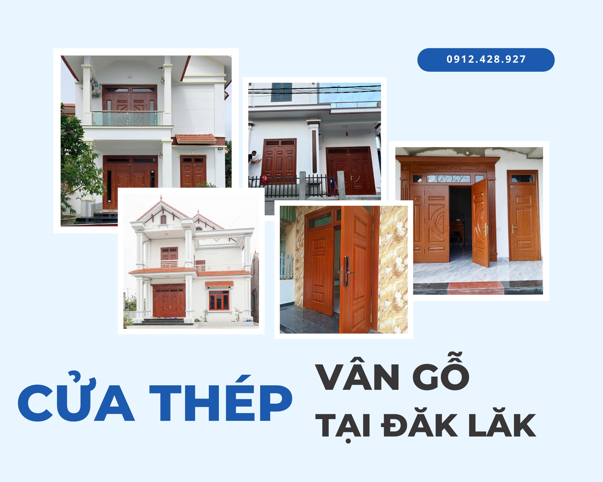 Cửa thép Vân Gỗ Tại Đăk Lăk  Xu hướng cửa hiện đại