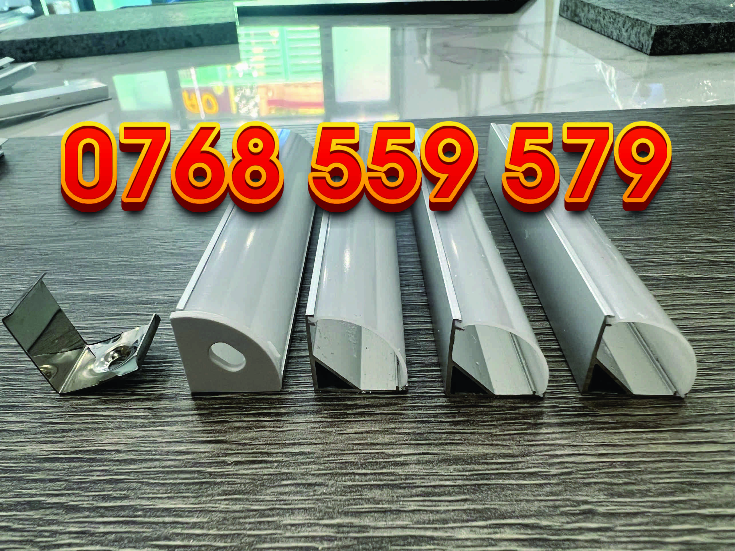 Thanh nhôm led - Led trang trí kệ tủ - Nhôm led kệ bếp